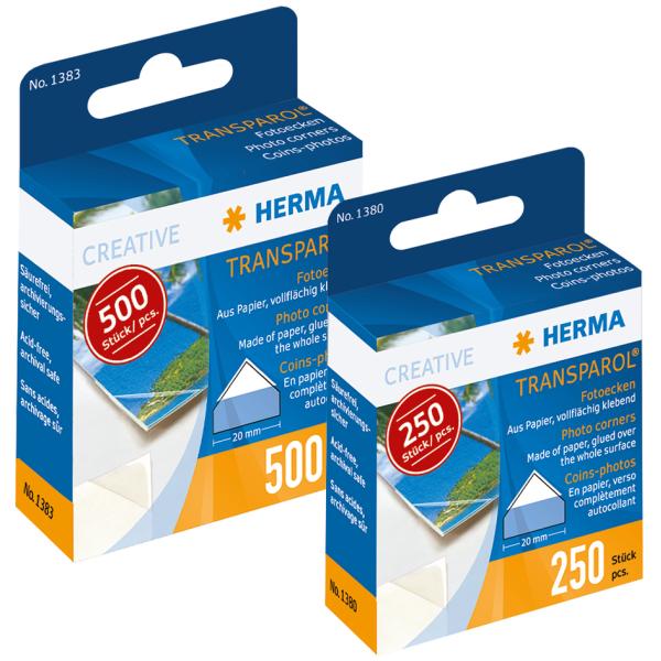Transparol Foto-Ecken, Inhalt: 500 Stück HERMA 1383 (4008705013833)