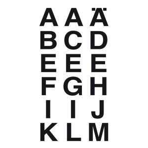 Buchstaben-Etiketten A-Z 20x20 mm wetterfest schwarz HERMA 4135 (4008705041355)