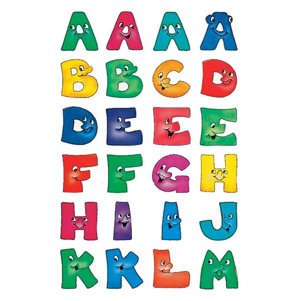 Buchstaben-Sticker A-Z, Papier, lustige Gesichter HERMA 4194 (4008705041942)
