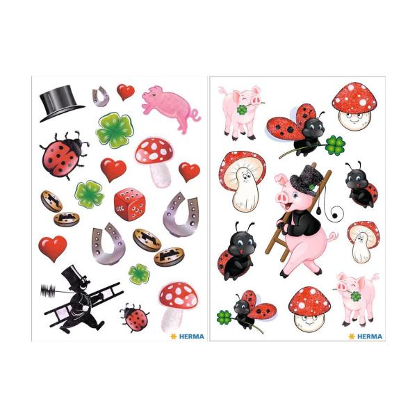 Sticker DECOR 'Marienkäfer und Blume' HERMA 3815 (4008705038157)