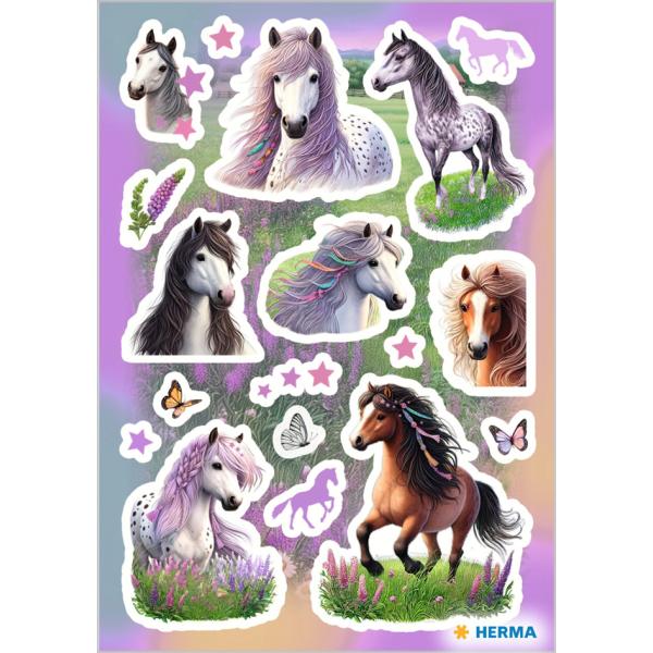 Sticker DECOR Gezeichnete Pferde HERMA 3307 (4008705033077)