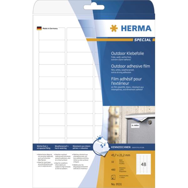 Outdoor Folien-Etiketten SPECIAL, 99, 1 x 139 mm HERMA 9534 (4008705095341)