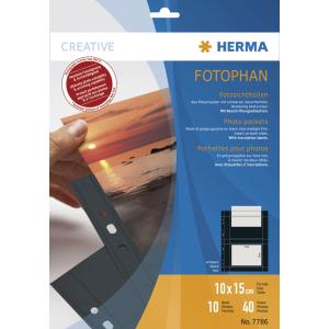 Fotophan Sichthüllen DIN A4, für Fotos 20 x 30 cm HERMA 7788 (4008705077880)