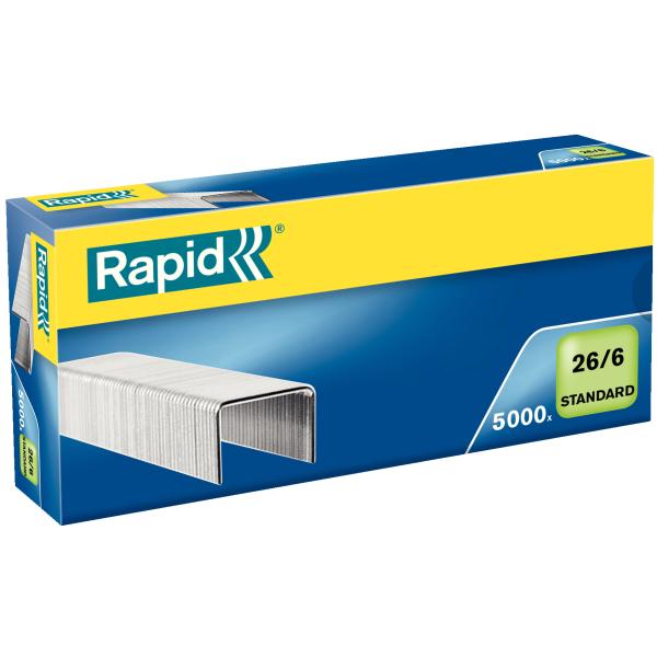 Heftklammern Standard 26/ 6, galvanisiert Rapid 24861800 (7313468618001)
