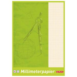 Millimeterpapier-Block DIN A4, 80 g/ qm, 25 Blatt herlitz 300008143 (4008110690407)