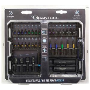 Bit-Satz-Box, 36-teilig, in Kunststoffbox QUANTOOL Q25236 (4003315856276)