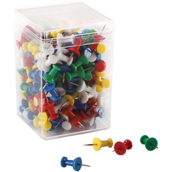 Pinnwand-Nadeln, farbig, Inhalt: 200 Stück magnetoplan 111165110 (4013695029948)