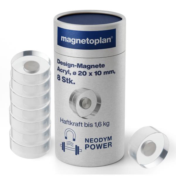 Neodym-Magnete Design, Durchmesser: 25 mm magnetoplan 1680025 (4013695032399)