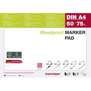 Markerblock DIN A3, 75 g/ qm, 50 Blatt transotype 25002 (8007057452433)