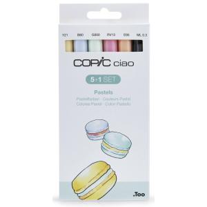 Marker ciao, 5+1 Set 'Pastels' COPIC 22075555 (4013695261393)