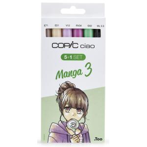Marker ciao, 5+1 Set 'Manga 3' COPIC 22075558 (4013695261423)