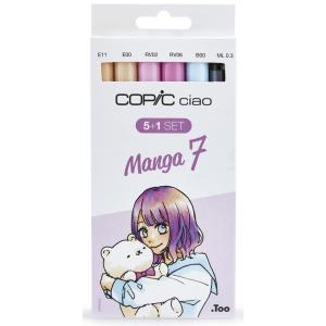Marker ciao, 5+1 Set 'Manga 7' COPIC 22075564 (4013695261508)