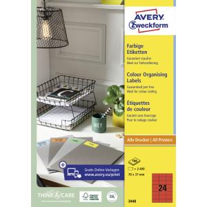 Universal-Etiketten, 105 x 37 mm, gelb AVERY Zweckform 3455 (4004182034552)