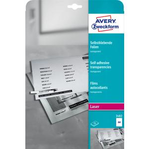 Laser/ Kopier-Folien A4 transparent, 25 Stück AVERY Zweckform 3482 (4004182034828)