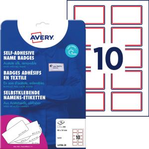 Namensetiketten, 80 x 50 mm, Rahmen blau AVERY Zweckform L4787-20 (4004182074855)