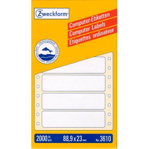 Computer-Etiketten, endlos, 88, 9 x 48, 4 mm AVERY Zweckform 5103 (4004182051030)