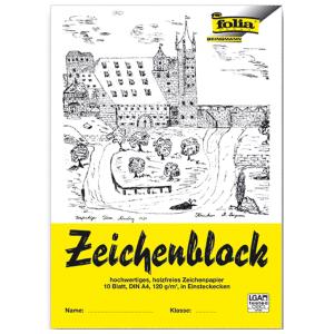 Zeichenblock, DIN A3, 120 g/ qm, 10 Blatt folia 8103 (4001868081039)