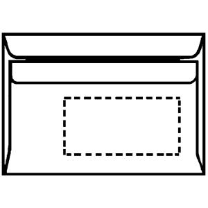 Briefumschlag, DIN C6, ohne Fenster, weiß herlitz 768614 (4008110768618)