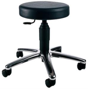 Drehhocker 'TEC 70' chrom, schwarz Topstar 72279 D10 (4014296179636)
