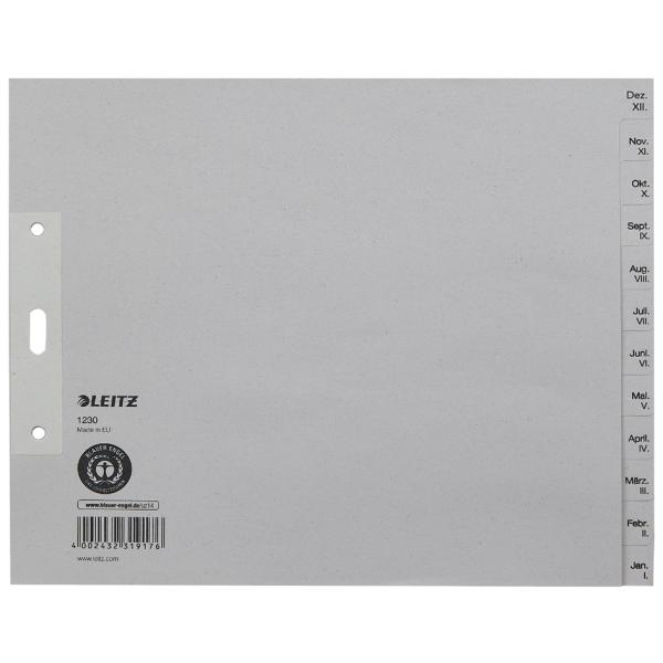 Tauenpapier-Register, Monate, A4 Überbreite, Dez.-Jan. LEITZ 1230-00-85 (4002432319176)