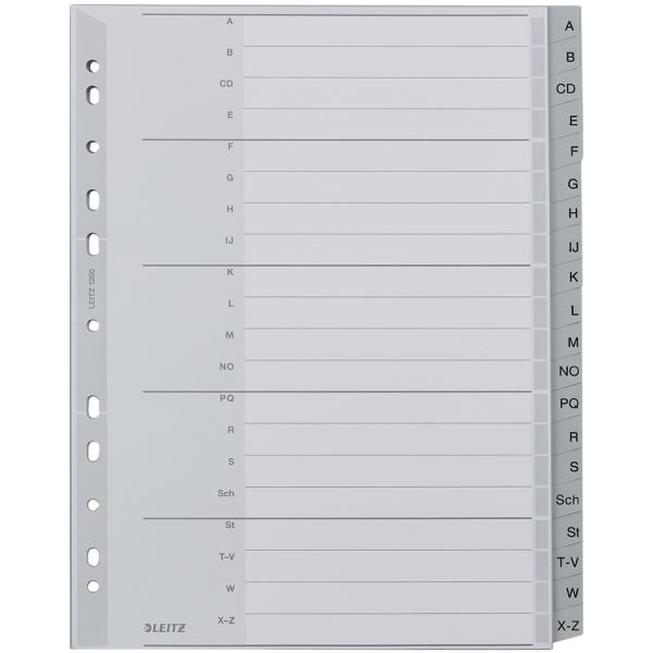 Kunststoff-Register, A-Z, A4 Überbreite, 20-teilig LEITZ 1260-00-00 (4002432301591)