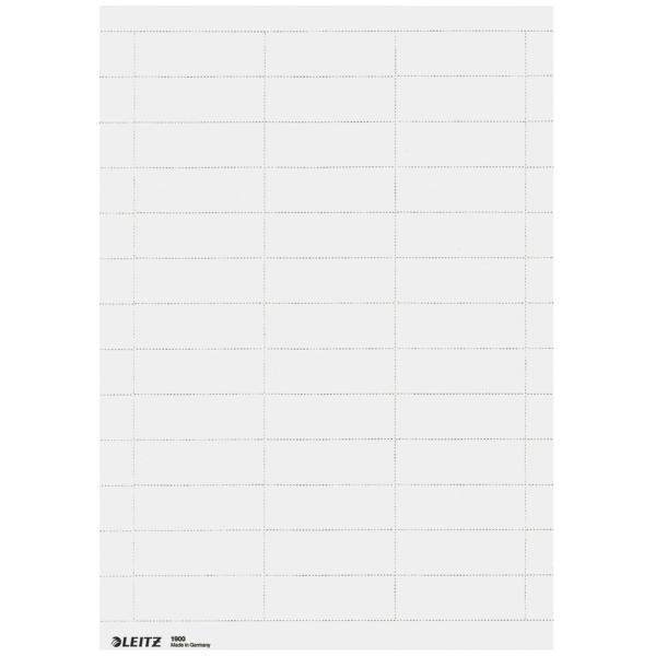 Blanko-Beschriftungsschildchen, pc-beschriftbar, weiß LEITZ 1900-00-01 (4002432335244)