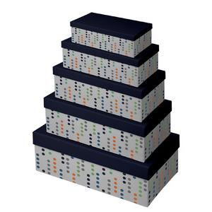 Geschenkboxen-Set 'Polka Dots', 5-teilig Clairefontaine K-30753-BXC (5033601004578)