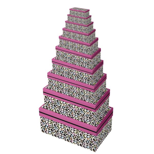 Geschenkboxen-Set 'Leopard', 10-teilig Clairefontaine K-30759-BXC (5033601004592)