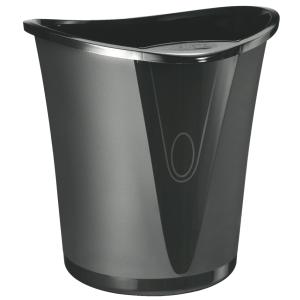 Papierkorb Allura, aus Kunststoff, 18 Liter, schwarz LEITZ 5204-00-95 (4002432394203)