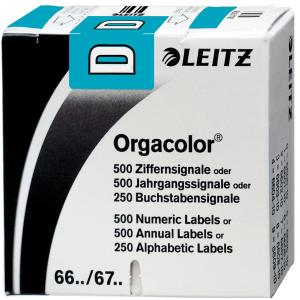 Buchstabensignal Orgacolor 'I', auf Rolle, grau LEITZ 6618-10-00 (4002432314126)