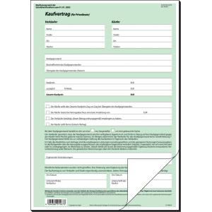 Vordruck 'Kaufvertrag allgemein', A4, SD, 2-fach sigel KV420 (4004360915673)