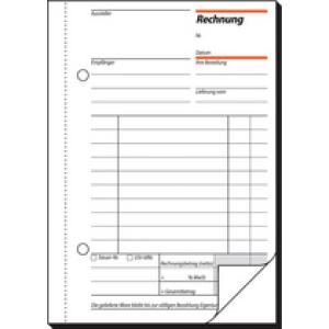 Rechnungen mit fortlfd. Nummerierung A5, 1. u. 2. Blatt bedruckt SD MP 2x50 Blatt SIGEL SD131 (4004360972416)