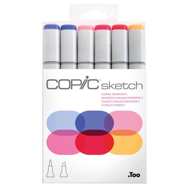 Marker sketch, 6er Set 'Floral Favorite 2' COPIC 21075669 (4511338052778)