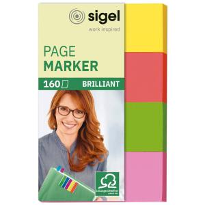 Haftmarker Neon, 50 x 20 mm, 200 Blatt sigel HN650 (4004360927997)