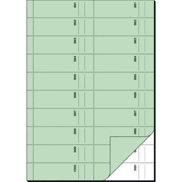 Formularbuch 'Bonbuch', A4, 1000 Abrisse, grün sigel BO111 (4004360920486)