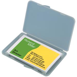 Visitenkarten-Etui 'Kunststoff', transparent, matt sigel VA140 (4004360961472)