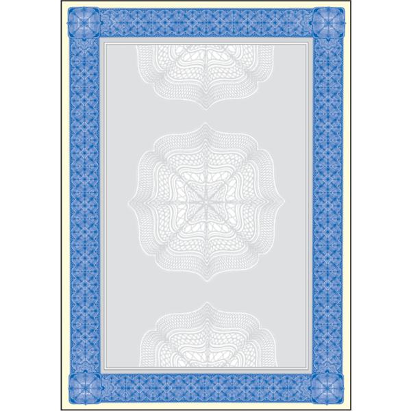 Motiv-Papier Wertpapier, A4, 185 g, Edelkarton, blau sigel DP490 (4004360980114)