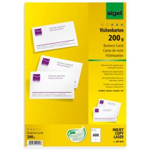 Visitenkarten, 85 x 55 mm, 185 g/ qm, hochweiß sigel DP930 (4004360934643)