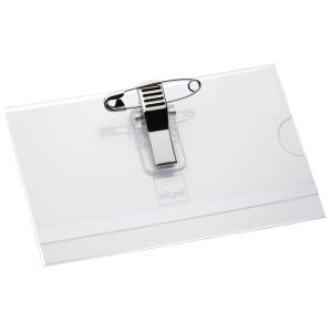 Namensschild mit Kombiklemme, 54 x 90 mm, glasklar sigel ZB200 (4004360961496)