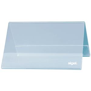 Tischaufsteller Dachform glasklar für 100x60 mm SIGEL TA136 (4004360946974)