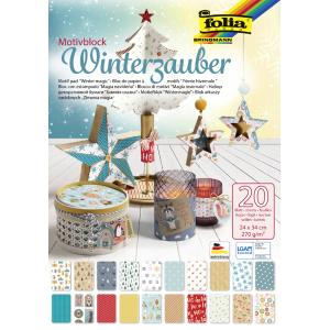 Motivblock 'Winterzauber', 240 x 340 mm, 20 Blatt folia 49049 (4001868118049)