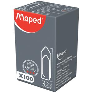Büroklammern, galvanisiert, 32 mm, Kleinpackung Maped 032060 (3154140320607)