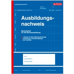 Formularbuch 'Ausbildungsnachweis', DIN A4, 28 Blatt herlitz 300010246 (4008110840703)