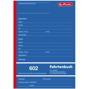Formularbuch 'Fahrtenbuch 602', A5, 32 Blatt herlitz 300010243 (4008110840635)