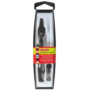 Zirkelkasten 2-teilig, schwarz herlitz 300001321 (4008118710008)
