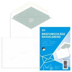 Briefumschläge B6, ohne Fenster nassklebend 75 g qm 100 Stück MAILMEDIA 30002418 (4003928230074)