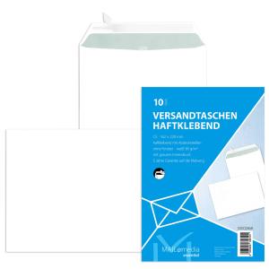Versandtaschen C4 ohne Fenster haftklebend 90 g qm weiß 10 Stück MAILMEDIA 30002507 (4003928386108)