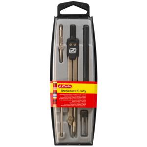Zirkelkasten 5-teilig, schwarz herlitz 300001324 (4008118710305)