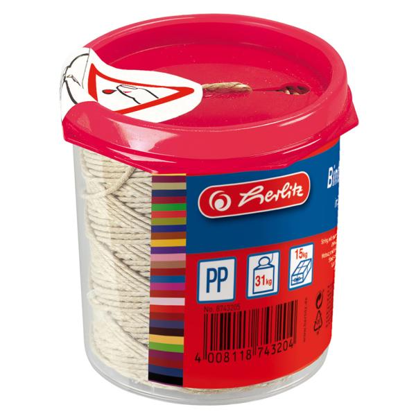Verpackungskordel-Spender, Länge: 120 m herlitz 300010448 (4008118743204)