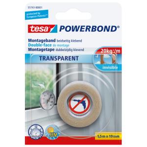 Powerbond Montageband, transparent, 19 mm x 1, 5 m tesa 55743-00001-20 (4042448843142)